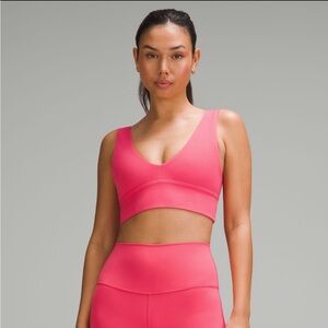 Lululemon Align v-neck bra C/D cup sz 6 PINK